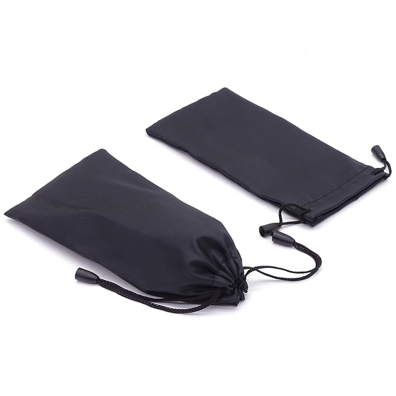 Custom Logo Black Sunglasses Pouch Bag Rectangle Carrying Bag for Sunglasses