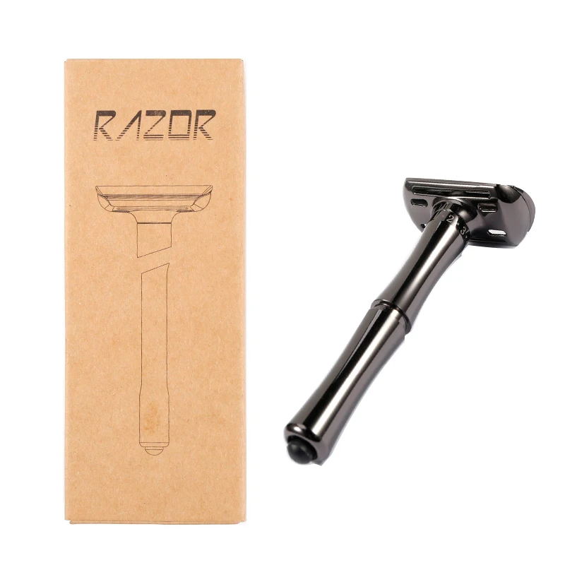 

Butterfly Double Knife Change Razor Mens New Design Safety Razor, Black