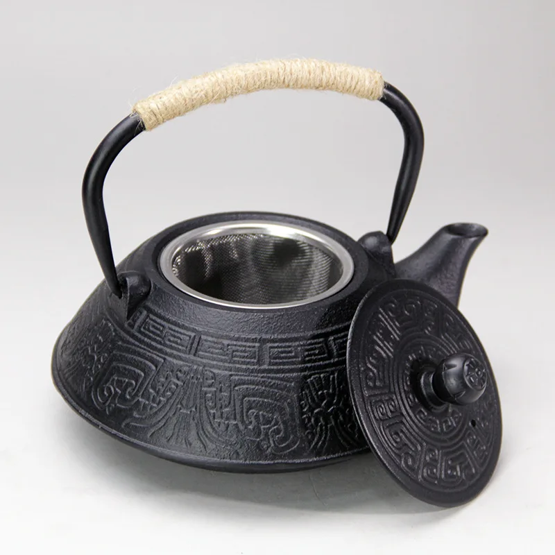 Modern Portable Japanese Cast Iron Tea Coffee Set Handmade Traditional Chinese Includes Stainless Steel Infuser Colorful Kettle