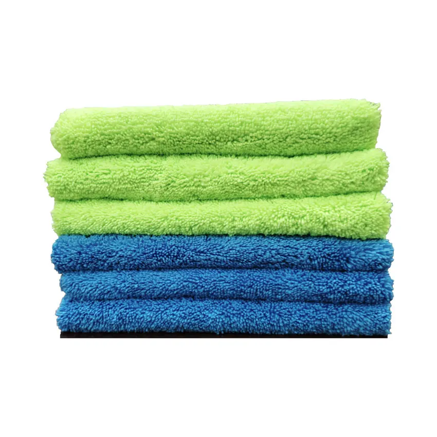 Hot Sale 400gsm Microfiber Car Drying Towel High and Low Hair Microfiber Towel Custom logo Car Detailing Cleaning Towel