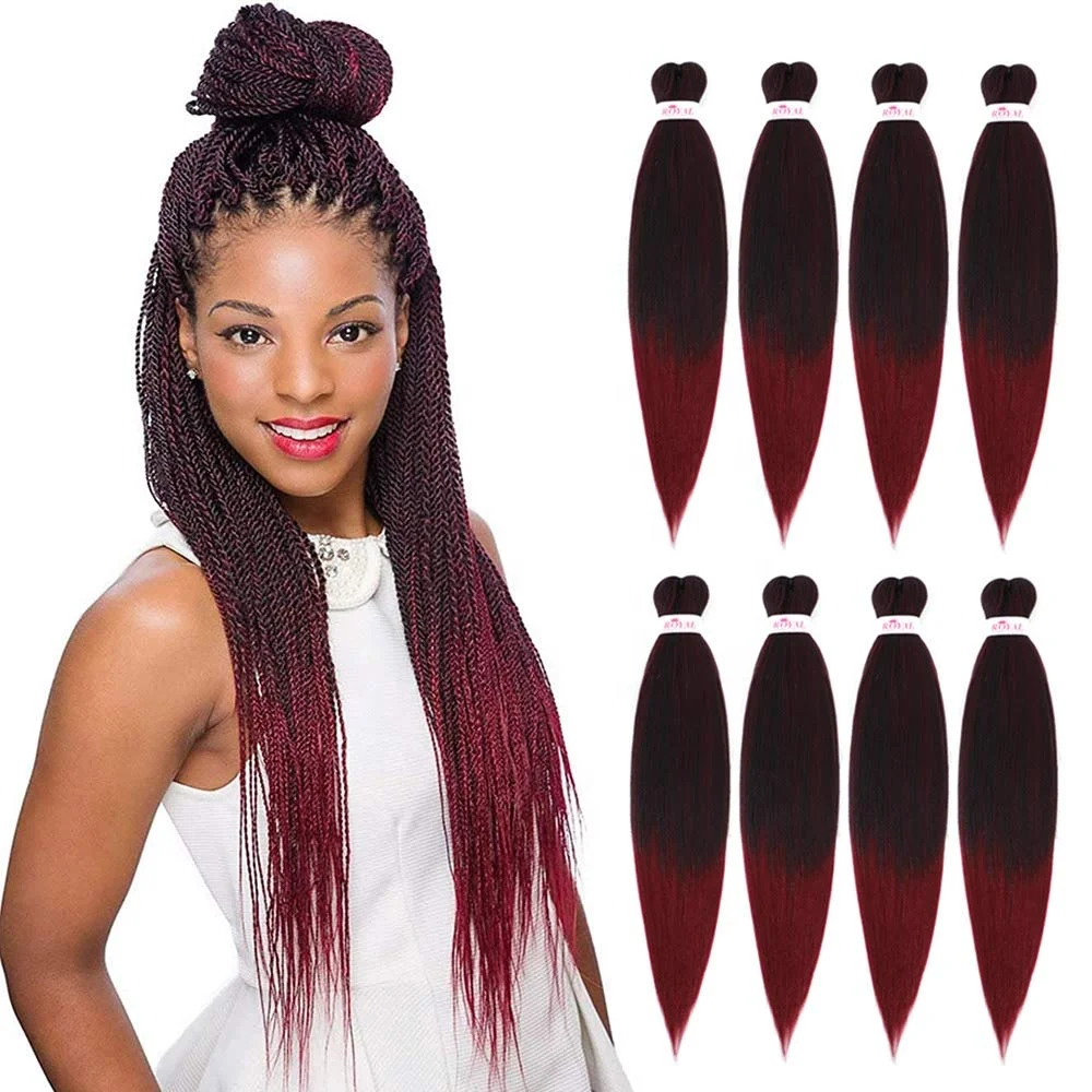 

3x ghana braiding hair super tz expression pre stretched braidng hair african hair braiding