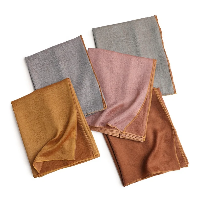 Winter Women Short Tassel square Cashmere Scarf Luxury Plain Color 200s Satin Soft Pashmina Scarves Shawl