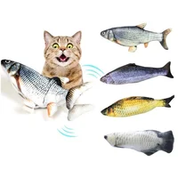 

Realistic Wiggle Fish Catnip Toys Moving Cat Kicker Fish Toy Electric Catnip Fish Toys