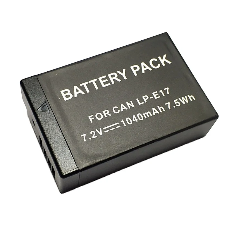 

Camera Battery LP-E17 For Canon 77D 800D 200D M6, Black