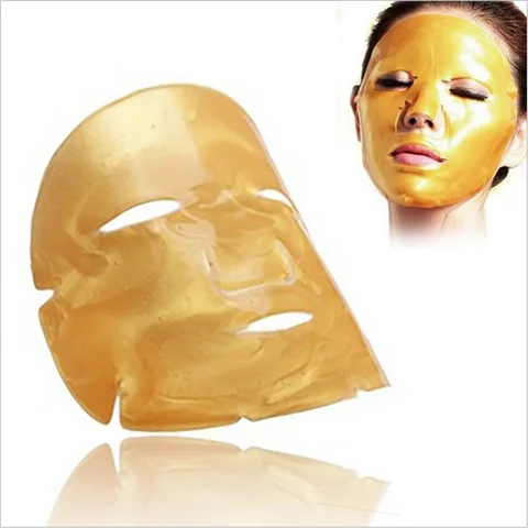 

Popular face care private label collagen pressure plate stripe crystal facialmask, Gold, white, black, red wine, etc.