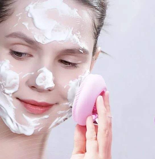 

Best Skin Care Multi-functional Facial Cleanser Brush New Product Idea 2020 Acne Facial Pore Cleaner Face Brush, Purple ,pink,,green