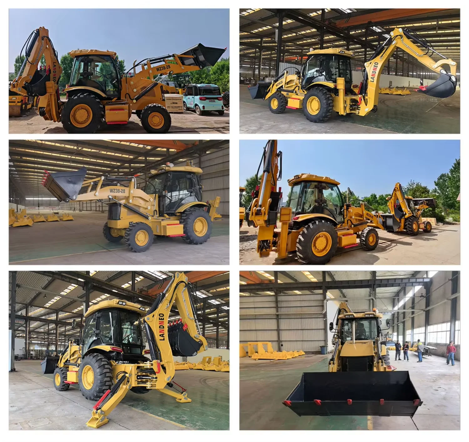 Hot Selling OEM Provided Chinese Backhoe Loader for Sale 4*4 Compact Tractor Backhoe Mini Loader