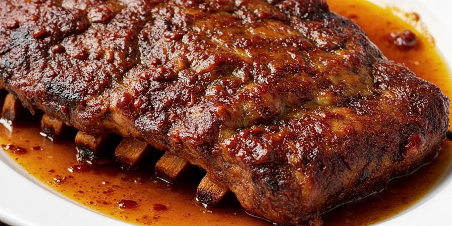 Turmeric and garlic salt rubbed ribs