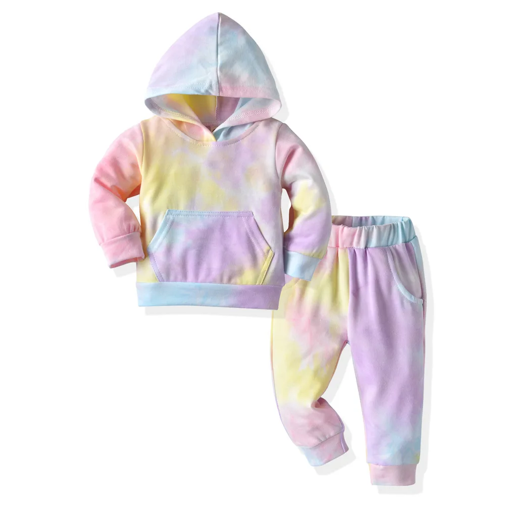 

Boys Girls Clothes Set Sweatshirt Tops Long Sports Pants Pajamas Outfits Sets