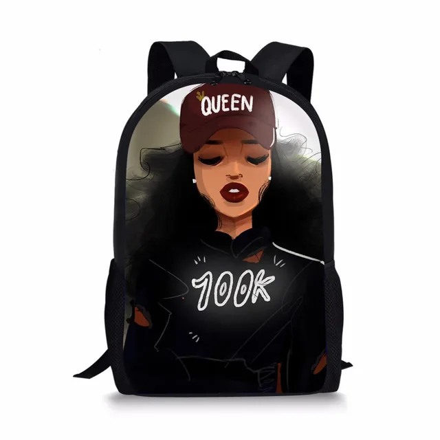 

2020 New Design Custom African Girls Ladies Women School Bags Children Kids Student Backpack Bags Mochila For Teenage Girls, Customized