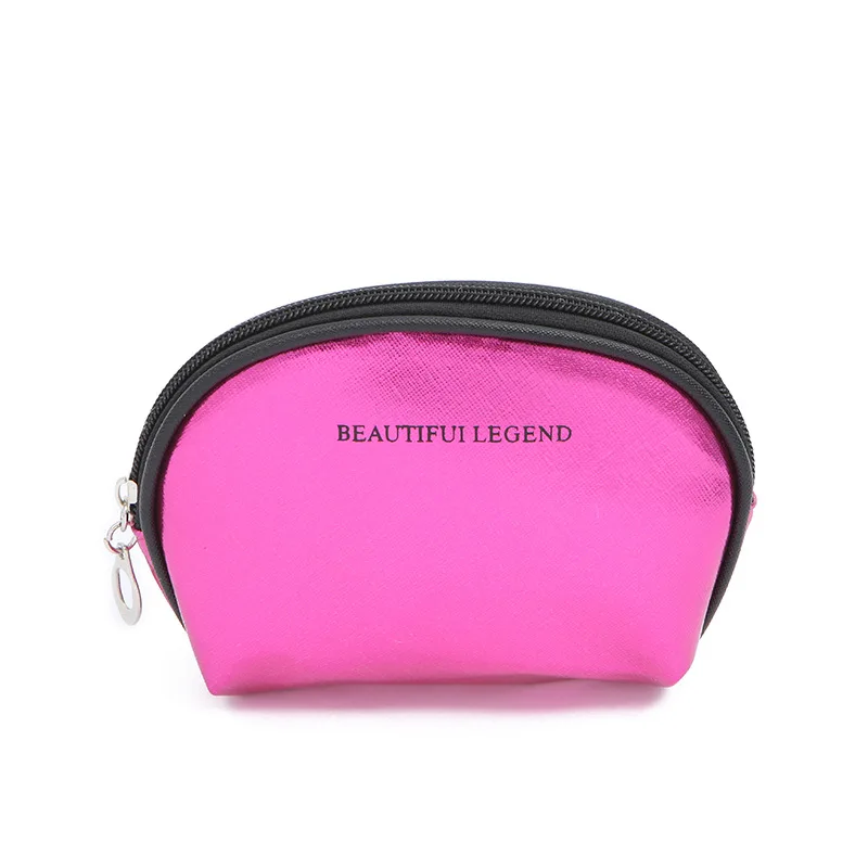 

wholesale cute lady women kids zipper closure 3 piece per set PVC cosmetics bag gift set beach, Silver/gold/red/pink