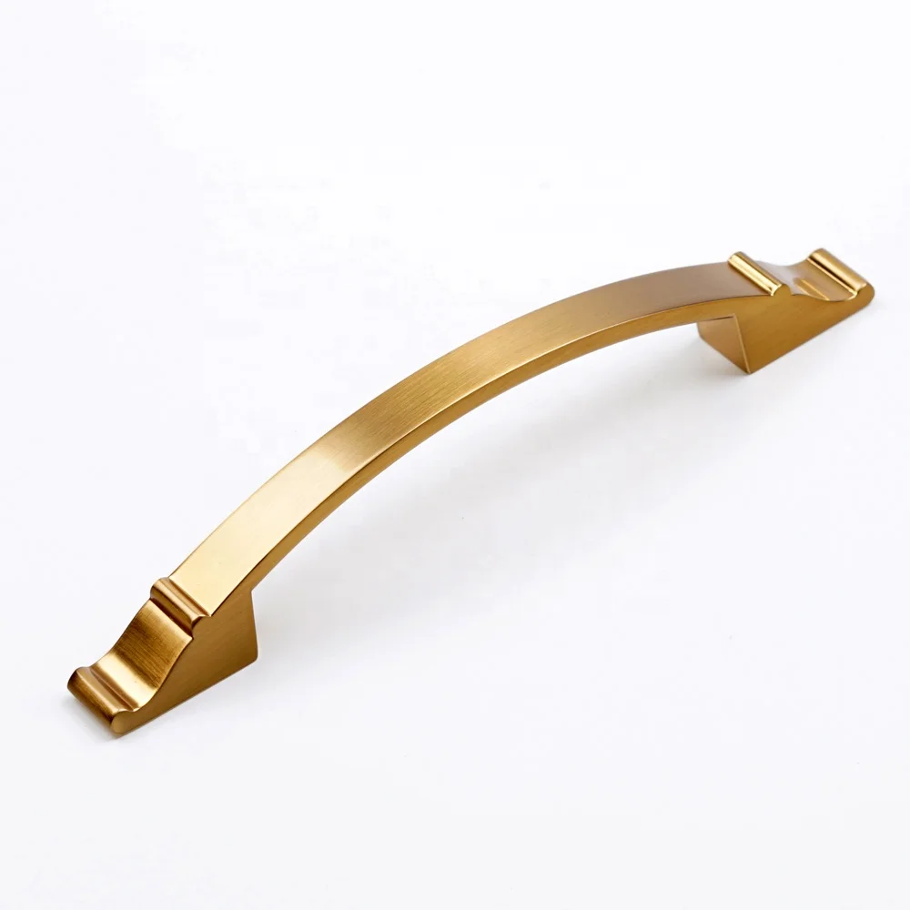 Modern Style Golden Wardrobe Door Handle,Classical Zinc Alloy