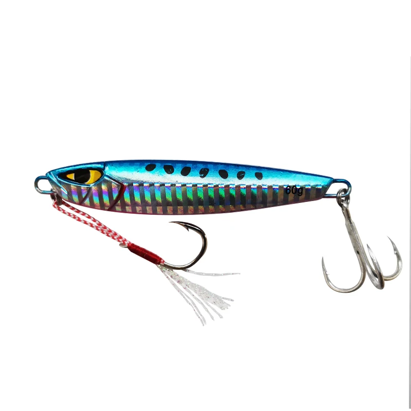 

LUTAC jig Artificial bait metal lure bait Lead jigging lure 70mm 40g LJ06B Best Price New Product, 6colors