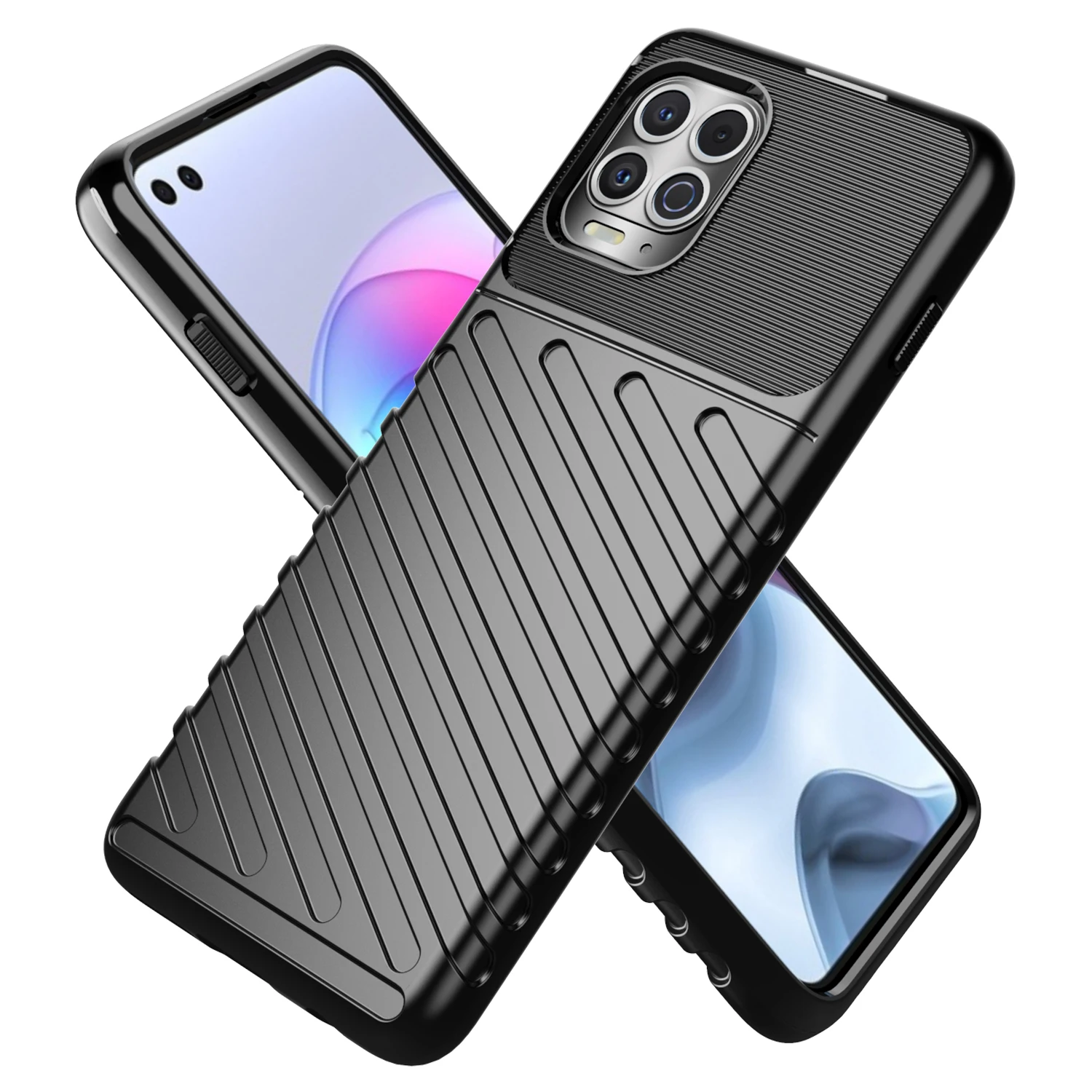 

Shockproof TPU Mobile Back Cover For MOTOROLA Moto edge s phone case, 3colors