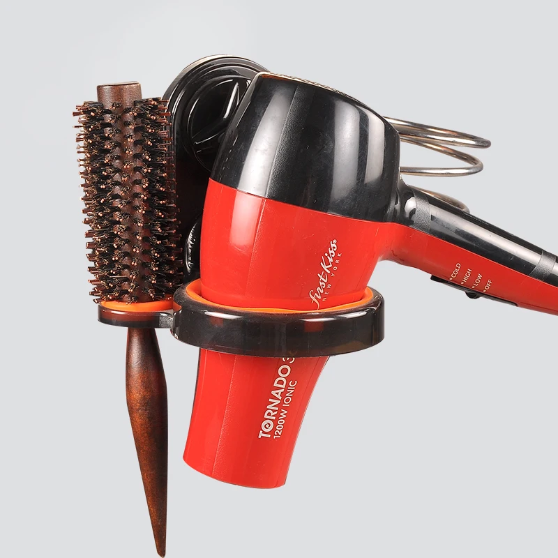 

D0096-1 brush dispenser stand Wall-mounted Hair Dryer Holder, Silver