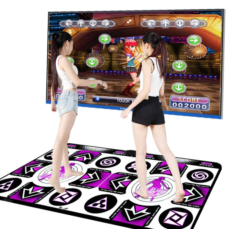 
HD wireless double TV PC dual use motion sensing game dance mat 