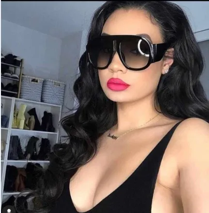 

NWOGLSS 1770 Hot Selling Oversized Frame Trendy Women Sunglasses