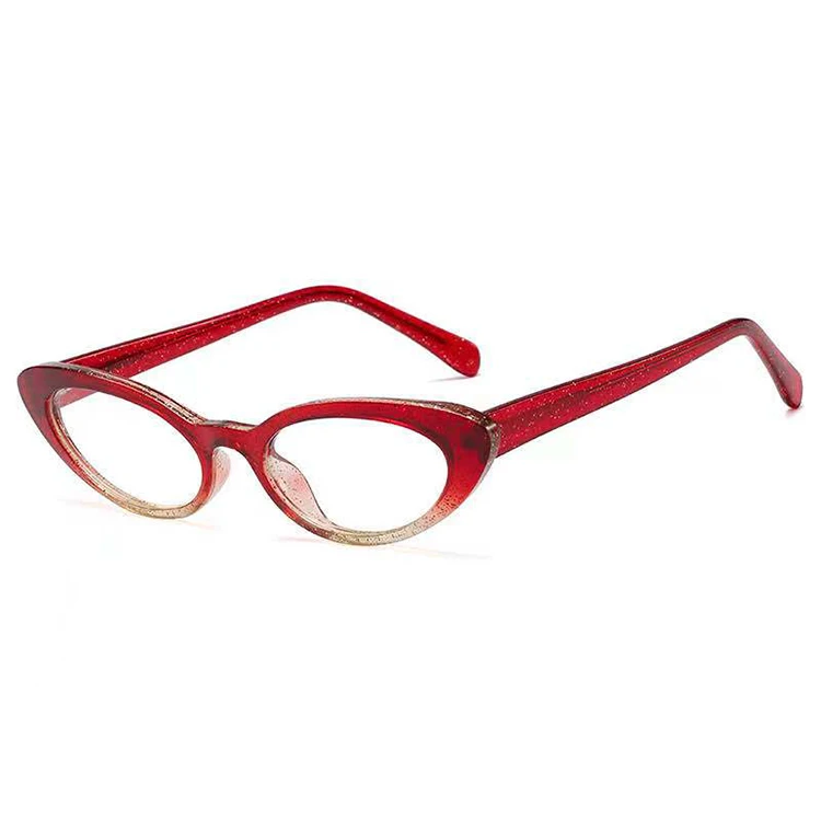 

Big Brand Italy Design Cat Eye Optical Frame Personality Small Frame TR90 Eyeglasses Clear Lens Eyewear For Unisex, 6 colors