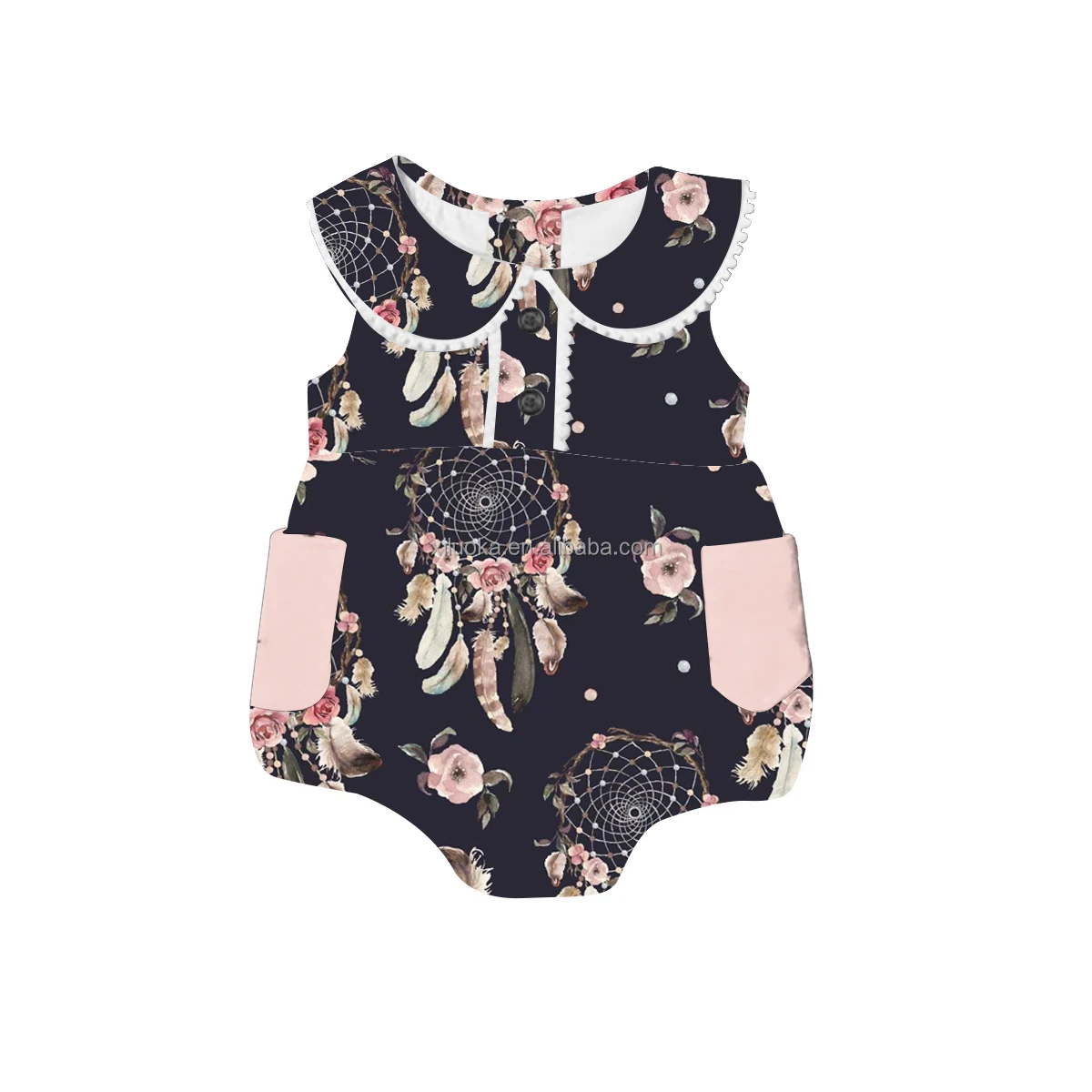 

Sleeveless Toddler Boutique Clothing Leopard Print Wholesale Baby Girl Bubble