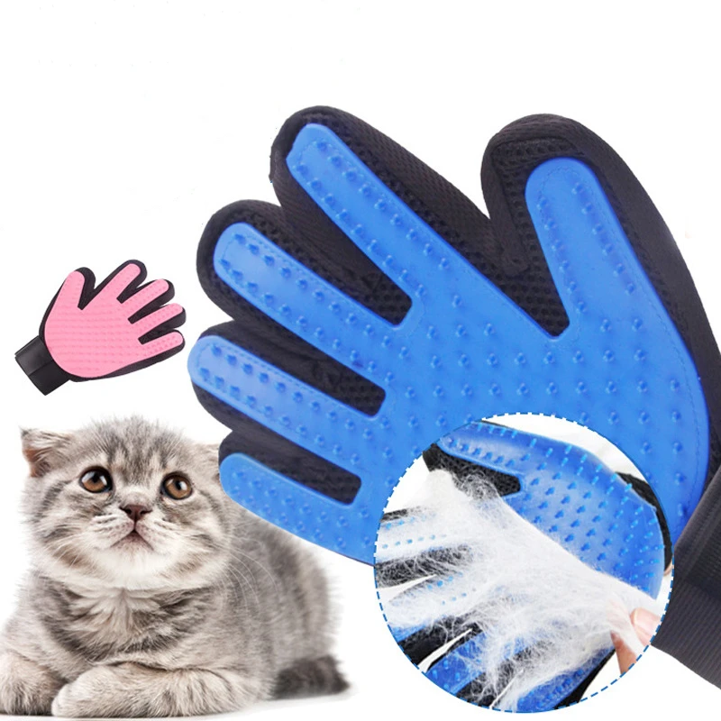 

Hot Sell Cat Shedding Brush Gloves Dog Bathing Brush Petting Glove Pet Grooming Glove, As picture or customized