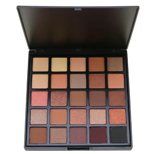 

wholesale no brand 25 colors matte glitter eye shadow palette high pigment long lasting makeup private label eyeshadow palette