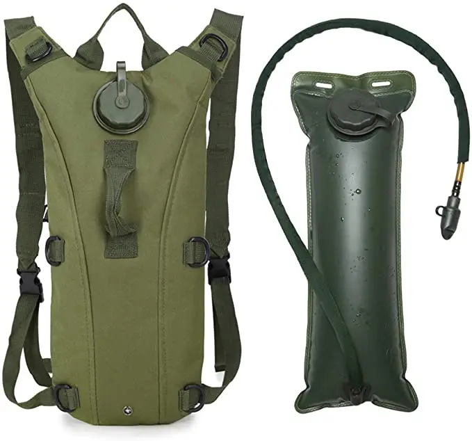 

Wholesale Sport Outdoor Molle system hydration pack bladder water bags outdoor backpack Hiking Trekking 3L water bladder, Od green