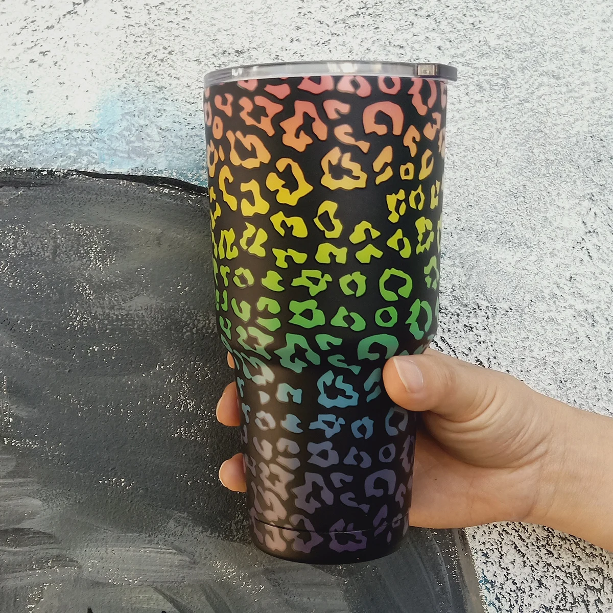 

30 OZ Leopard Cheetah Tumbler Neon Tie Dye Tumbler Stainless Steel Tumbler Leopard Print 30OZ Stainless Steel Vacuum Cup, Leopard and etc.