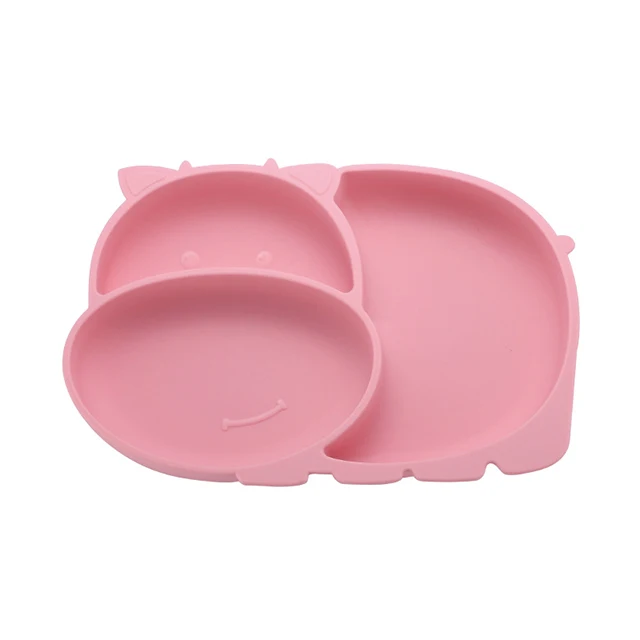 

Sell Well New Type Baby Silicone Suction Plate Baby Blue Plates Suction Baby Plates