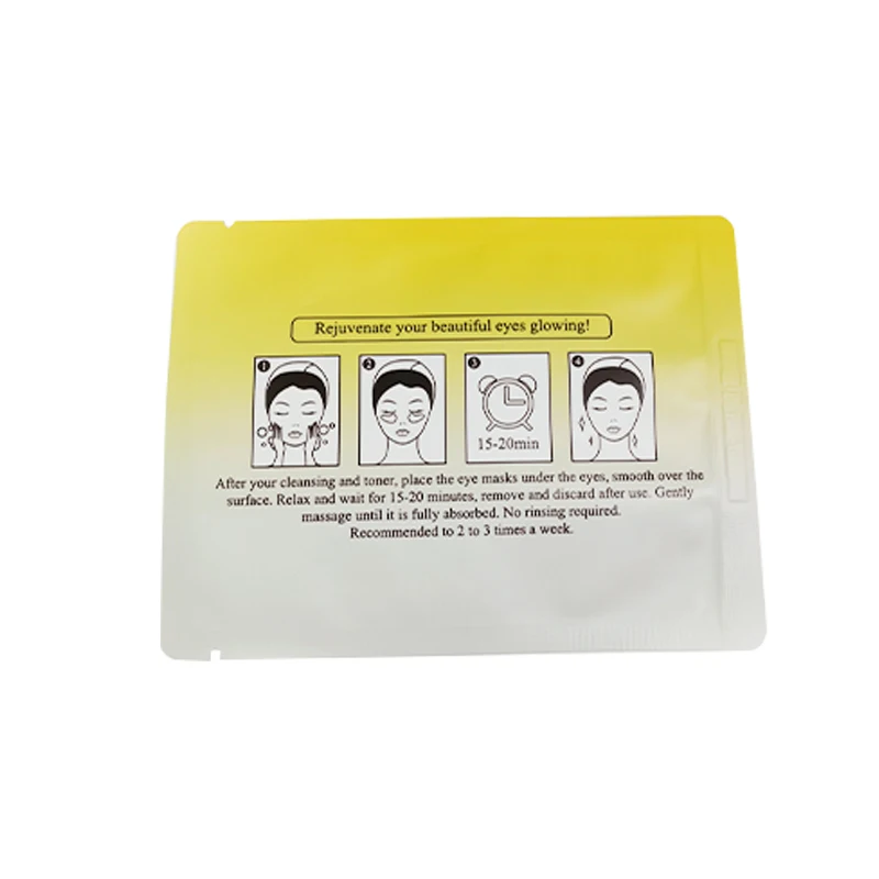 

Vitamin C whitening eye mask easy absorption for dark eyes Anti wrinkle Anti puffiness moisturizer BREYLEE 8 pairs, Yellow