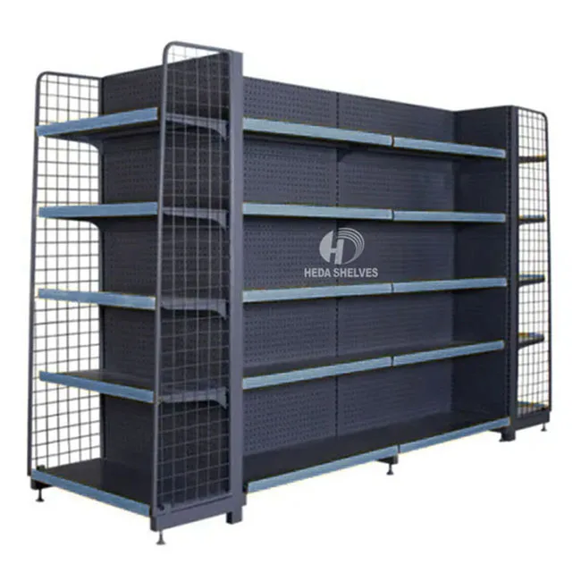 
China heda metallic supermarket shelf equipment supermarket rack gondola shelves 