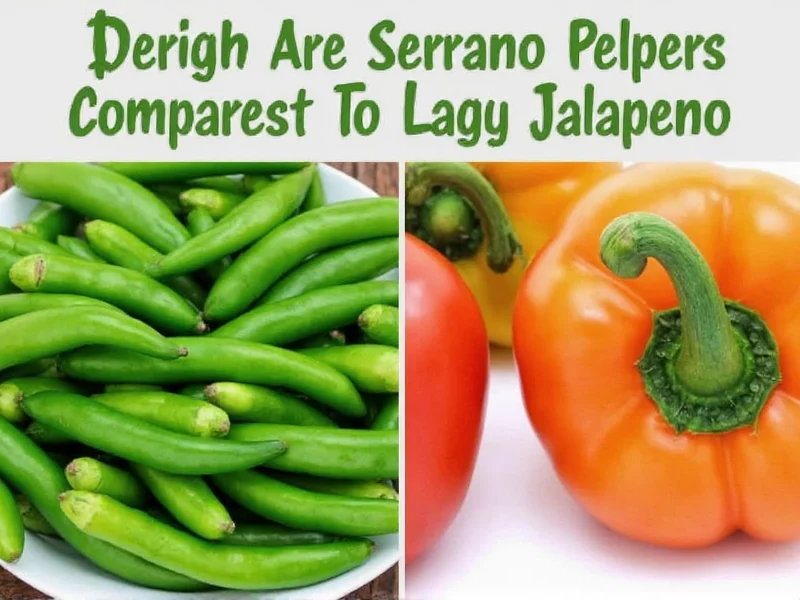 Serrano vs Jalapeño Heat: Serranos Are 2-4x Hotter