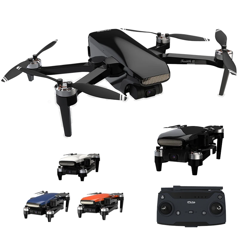 

4K FPV HD Camera 3-Axis Quadcopter Professional 35min Flight RC 5KM C-fly Faith 2 Pro GPS Drone VS SG906 PRO 2 F11 4K PRO, Black, orange, blue, white