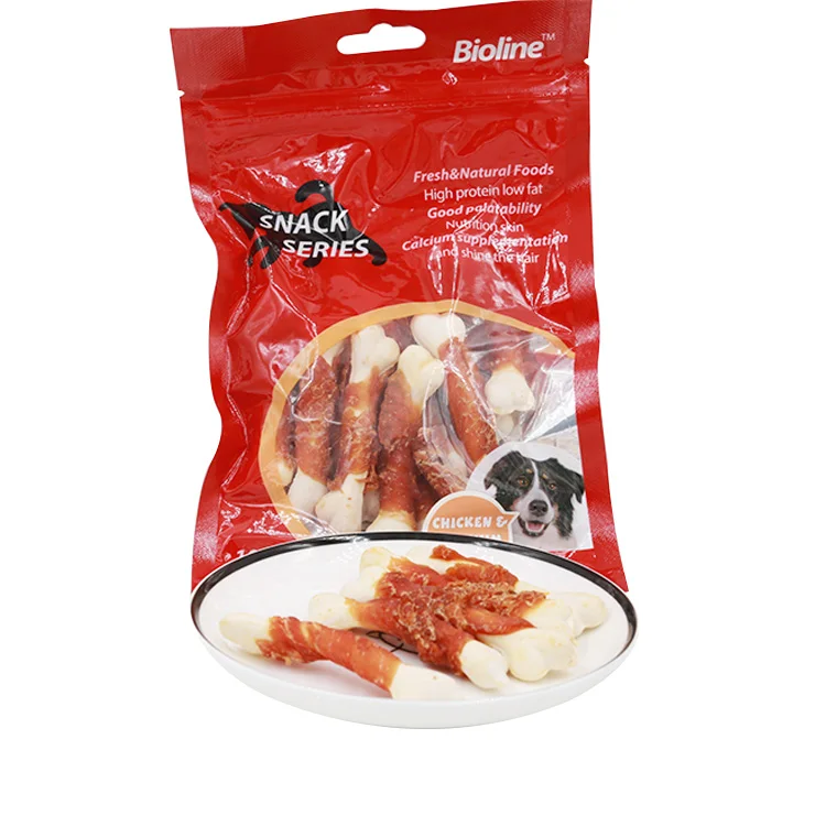 

Security Delicious Calcium Bone Pet Food With Chicken Meat Calcium Bone For Dogs, Red