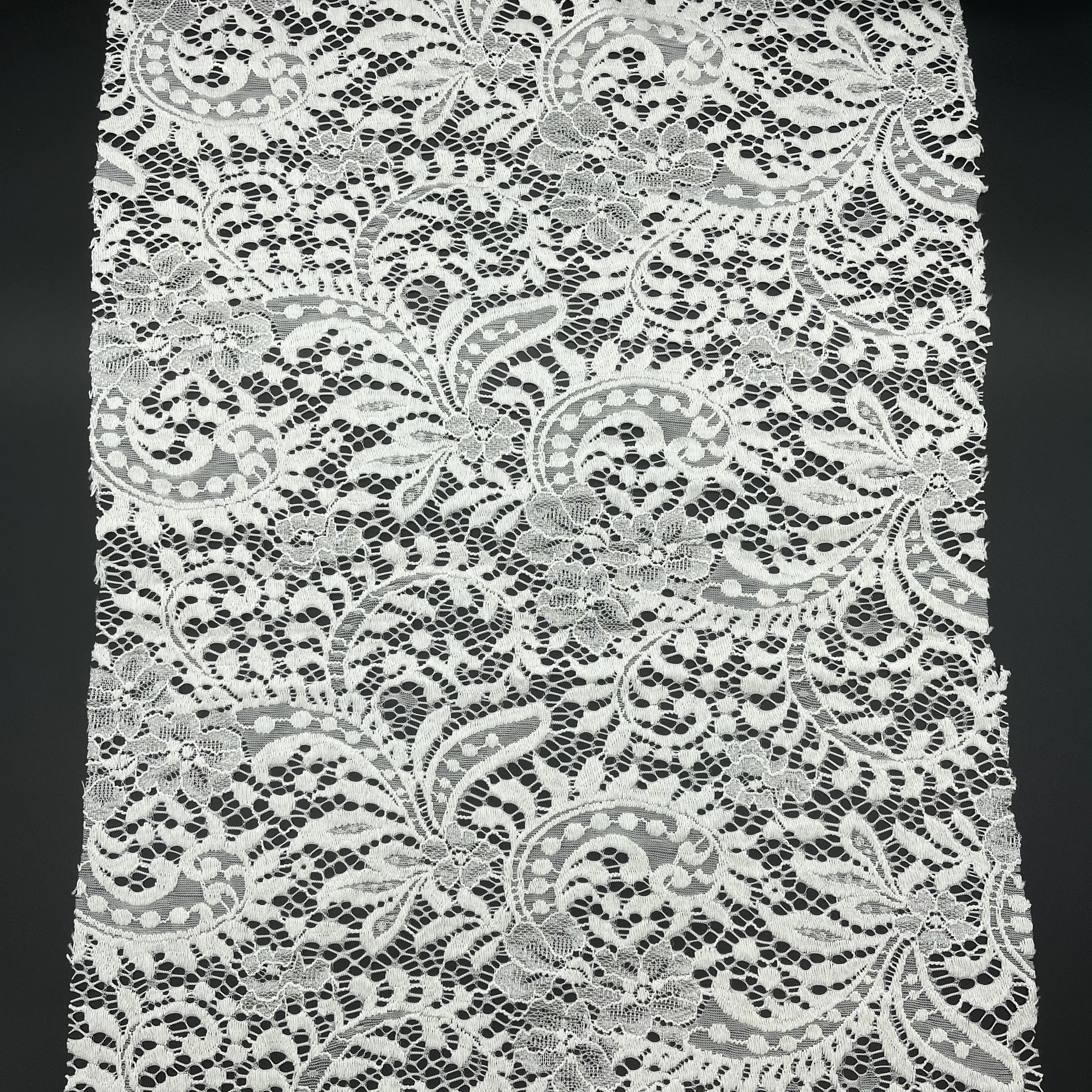 

Fast Delivery China 90%Nylon 10%Spendex Customized Elastic Stretch Fabric Lace