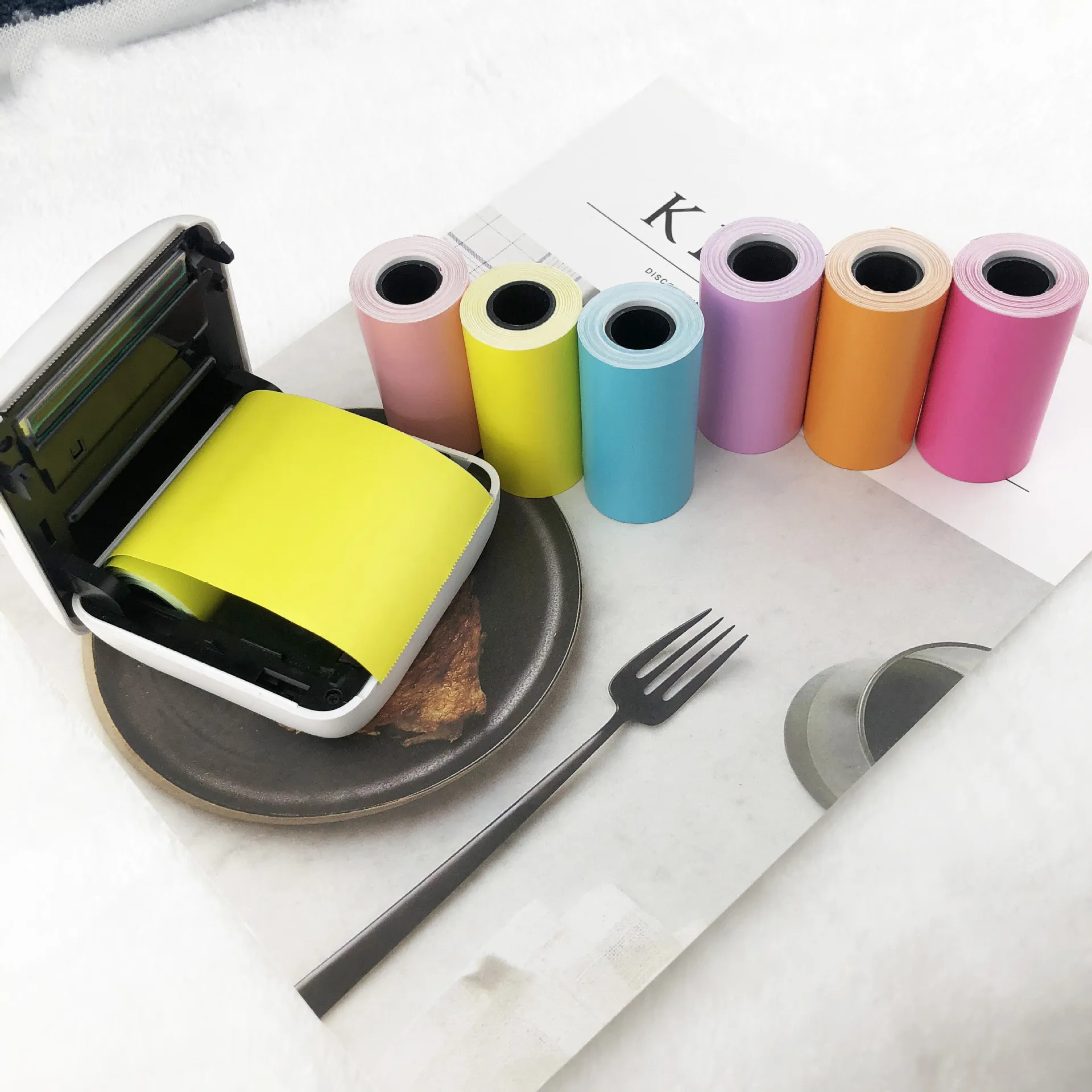 

CHRT PAPERANG P1 Used 200dpi  Self-adhesive Photo Printer Paper Direct Color Thermal Printable Label Sticker Roll Paper