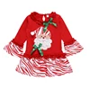 Online shopping girls outfits ruffled bow t shirt+pant girl baby Clothing sets