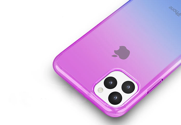 Wholesale In Stock For iphone 11 Two-color Gradient Ultra-thin Tpu Cell Phone Case