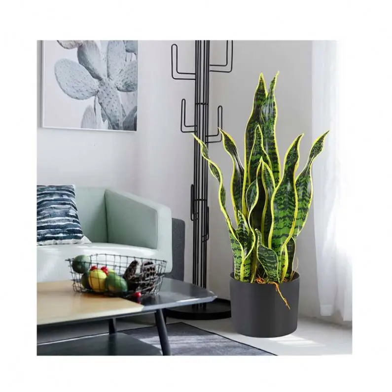 

wholesale artificial sansevieria indoor decoration tree plant, Green color