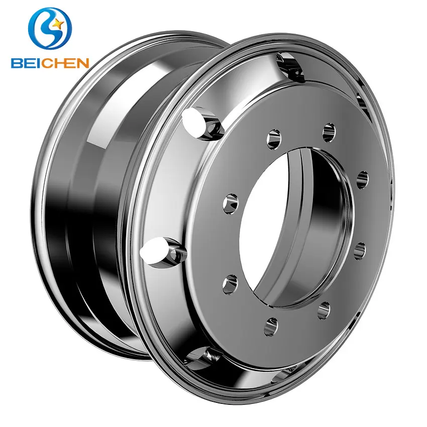 19.5x7.5 Custom Made 19.5 Inch Aluminum Semi Trailer Truck