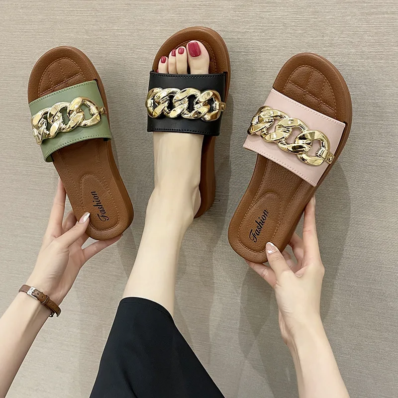 

Slippers female summer net infrared wear 2021 new Korean fashion students all-match out summer non-slip sandals, Black