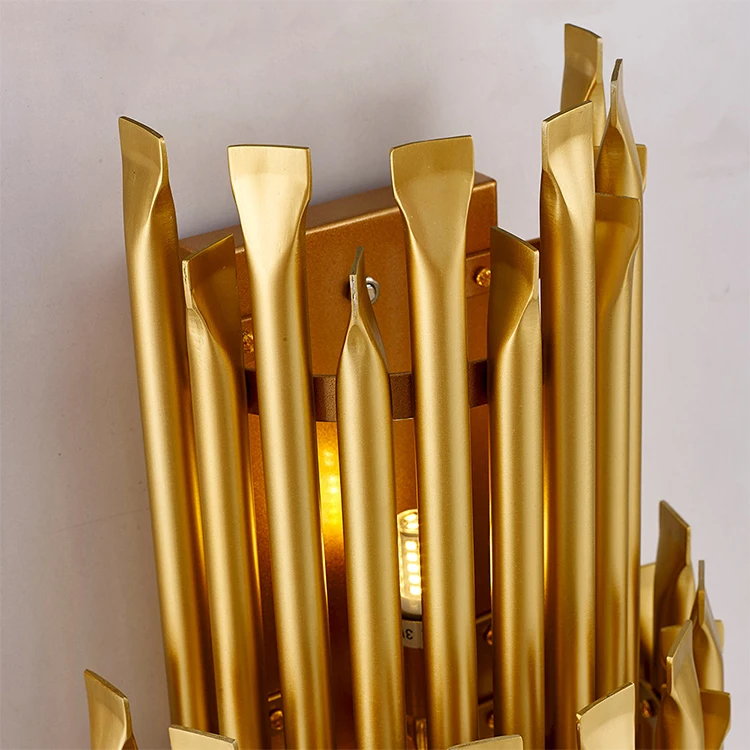 Modern design luxury long wall light hotel villa living room led light wall mount