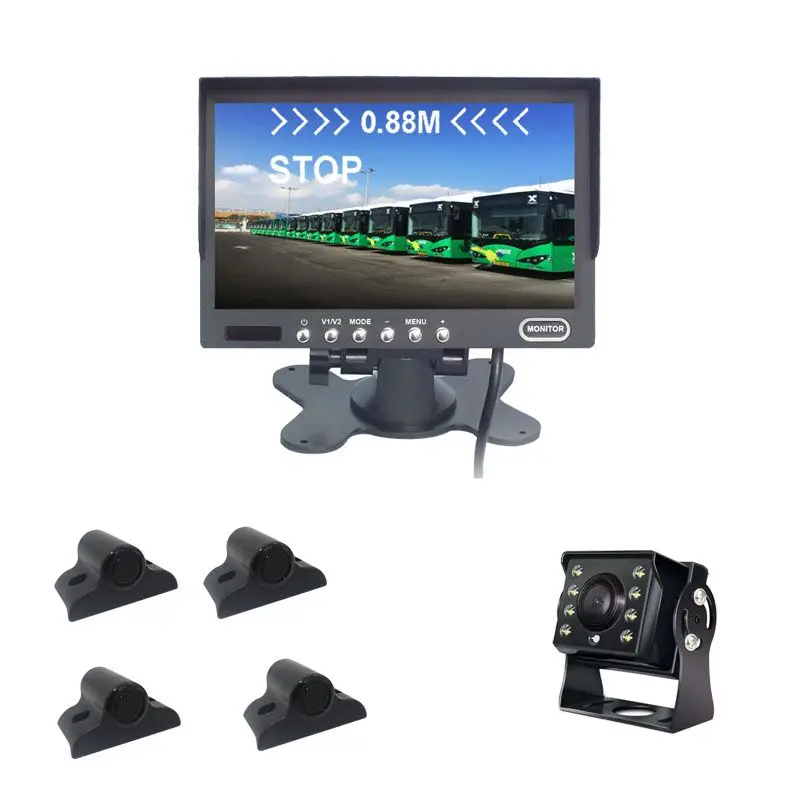 Hot 12V/24V 7 inch IPS Screen Screen and Waterproof Truck/Bus Camera Truck/Bus Parking Sensor