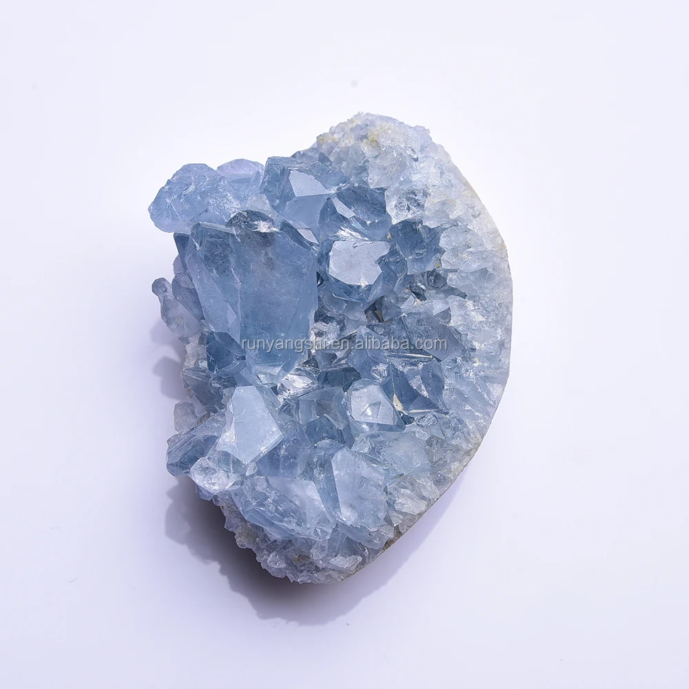 

wholesale natural crystals healing stones raw rough blue calcite crystal geodes celestite cluster for reiki