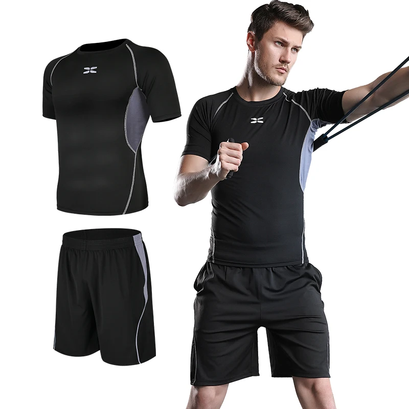 

Wholesale Factory Mens Quick Dry Athletic Sport Sportswear Workout Fitness Clothing Wear Gym Set