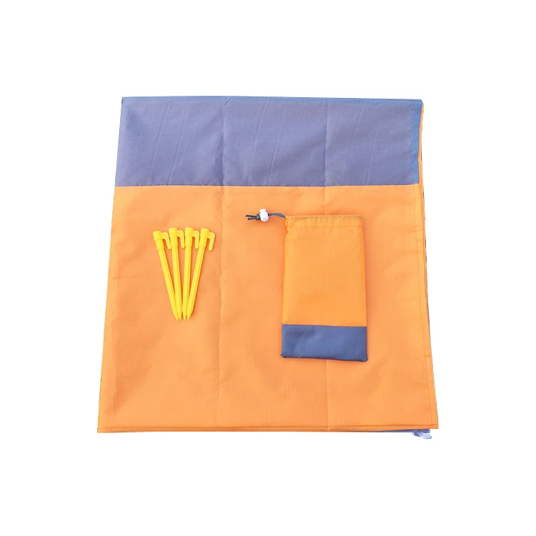 

Zhoya Outdoor Portable Cheap Foldable Waterproof Custom Logo Durable Picnic Blanket Beach Bag With Mat, 11 colors, see the picture