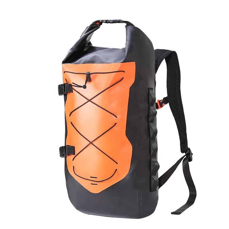 

Customized PVC waterproof roll top backpack hiking backpack with logo