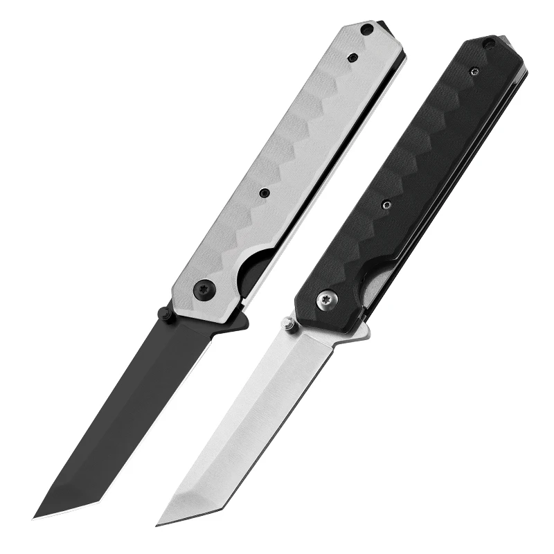 

Hot Multifunctional Utility Knife Camping EDC Pocket Folding Tactical Knives With G10 Handle