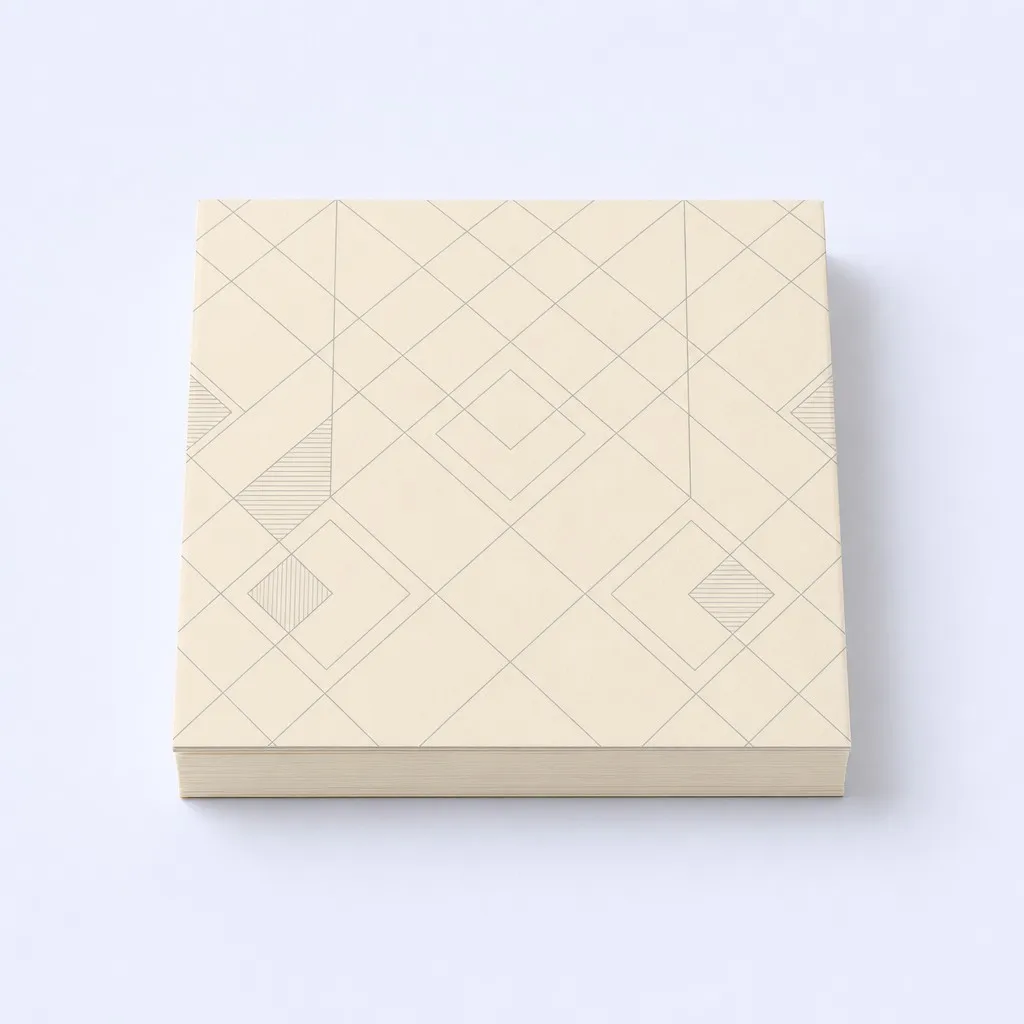 Geometric Diamond Grid Memo Block