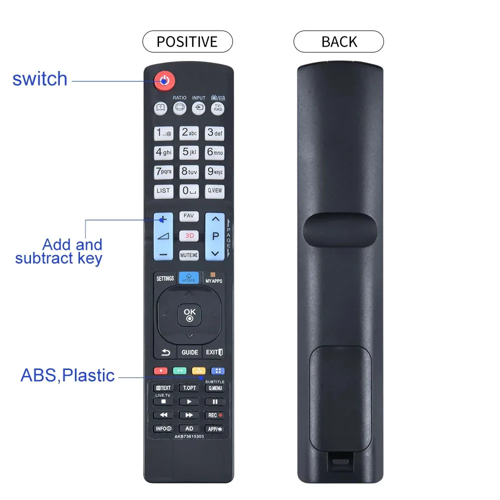 

Universal TV Remote Control For LG AKB73615303 AKB72915235 AKB72914276 AKB72914003 AKB72914240 AKB72914071 Smart 3D LED HDTV TV