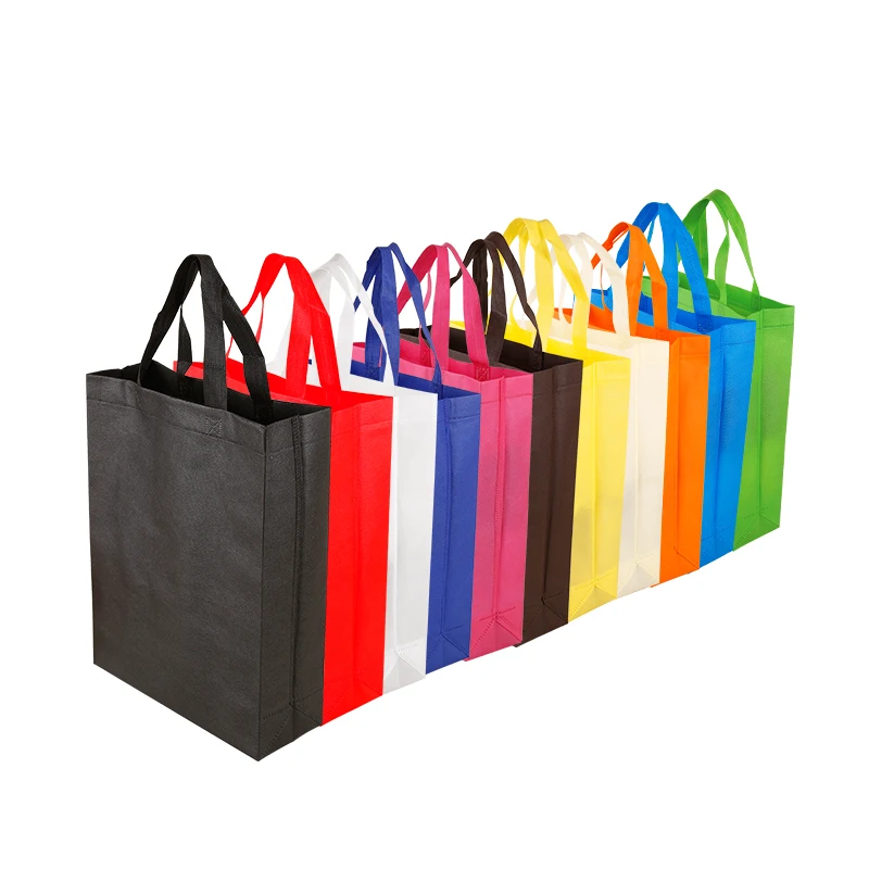

Customized log clothing gift shopping portable non-woven bag Tote Shopper bags